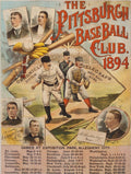 Pittsburgh Pirates Baseball Schedule Poster Print 1894 Fine Art Print