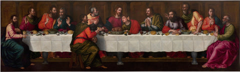 {{ product_title }} Fine Art Print | {{ product_vendor }} Jakero77 Plautilla Nelli - The Last Supper (1550s) - 17" x 22" Fine Art Print Art Print  Jakero77