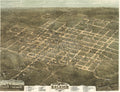 Raleigh North Carolina 1872 Vintage Panoramic City Map 1872 Fine Art Print