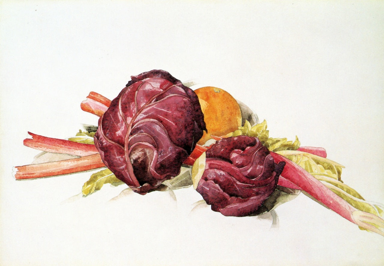 Charles Demuth Red Cabbages, Rhubarb and Orange 1929 Fine Art Print