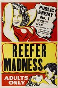 Reefer Madness Vintage Style Marihuana Movie Poster 1950 Fine Art Print