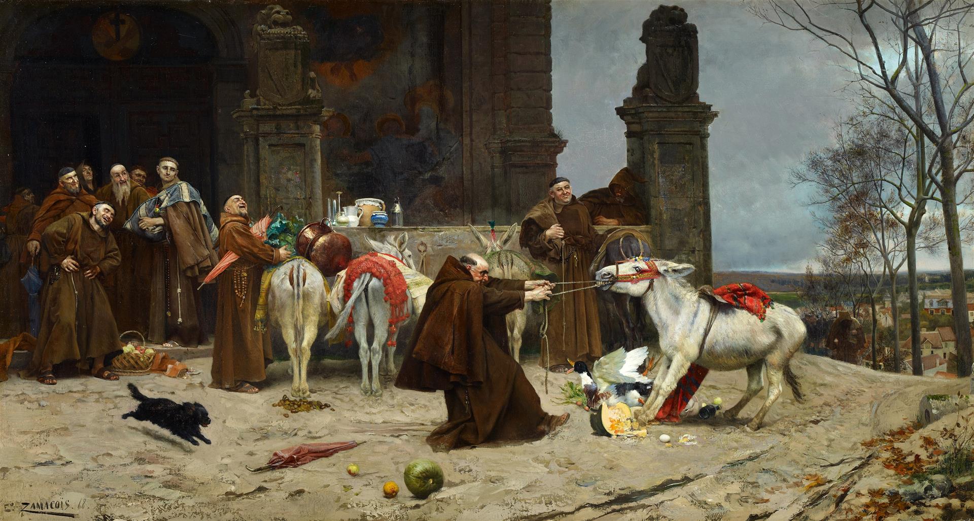 Eduardo Zamacois Return to the convent 1868 Fine Art Print