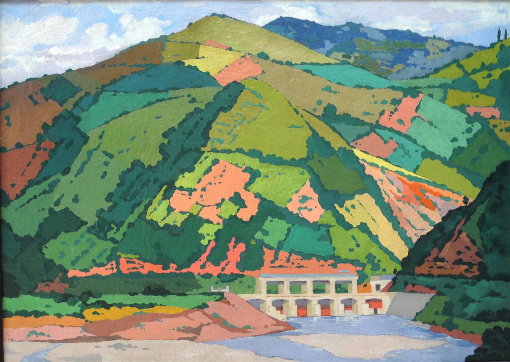 David Kakabadze Rioni power-station 1934 Fine Art Print