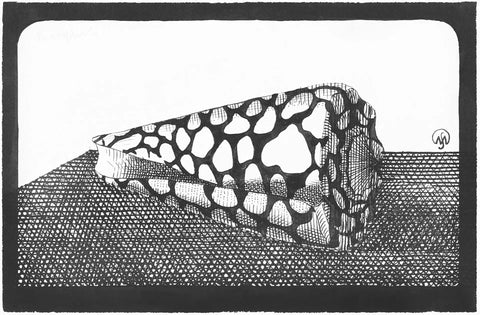 {{ product_title }} Fine Art Print | {{ product_vendor }} Jakero77 Samuel Jessurun de Mesquita - Shell to the Left (1930s) - 17"x22" Fine Art Print Art Print  Jakero77