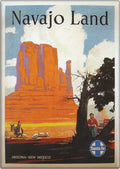 Santa Fe Navajo Land Vintage Railroad Travel 1949 Fine Art Print