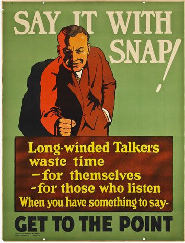 Say It With Snap! Work Incentive Motivational 1920 Fine Art Print