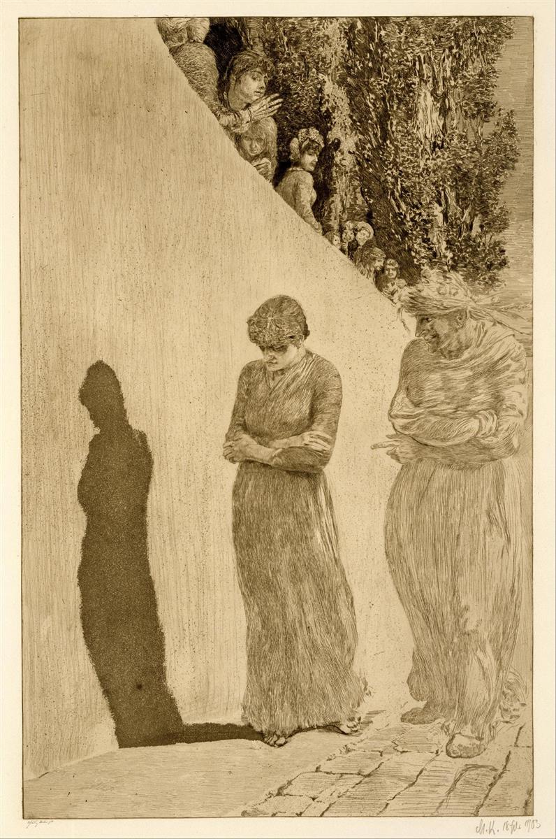 Max Klinger Shame 1903 Fine Art Print