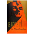 Sphinx Egypt for Winter Sunshine Vintage Style Travel 1930  Fine Art Print