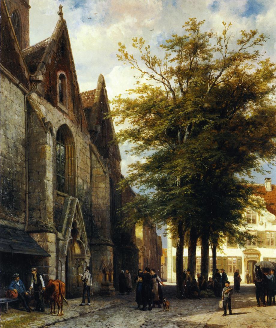 Cornelis Springer St. Joseph's Church in Hamelen 1877 Fine Art Print