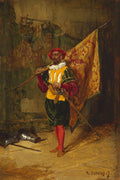 Eduardo Zamacois Standard bearer 1867 Fine Art Print