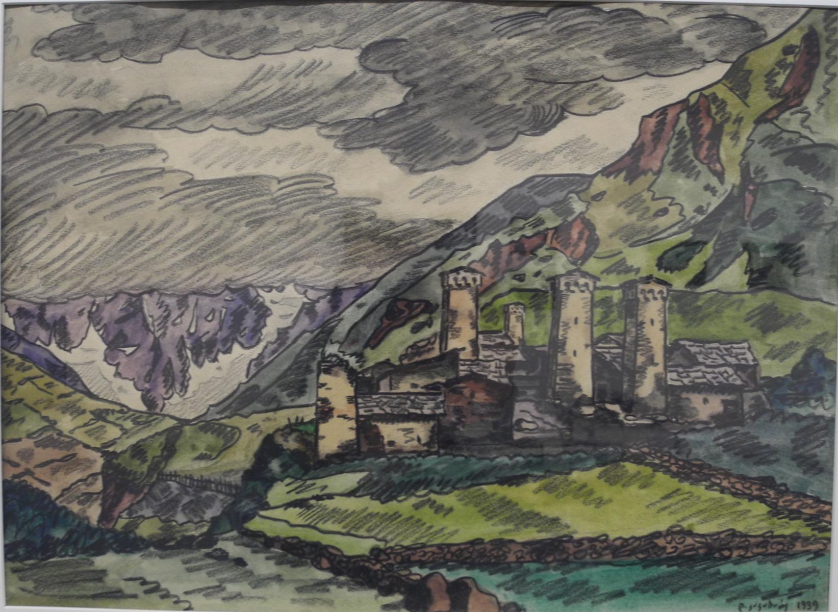 David Kakabadze Svaneti 1939 Fine Art Print