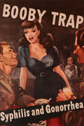 Booby Trap Syphilis & Gonorrhea WWII Health Propaganda 1942 Fine Art Print