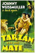 Tarzan and His Mate Vintage Classic Movie Poster Print 1930 Fine Art Print