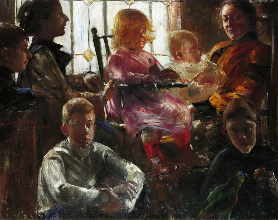 Lovis Corinth The Family of the Painter Fritz Rumpf 1901 Fine Art Print
