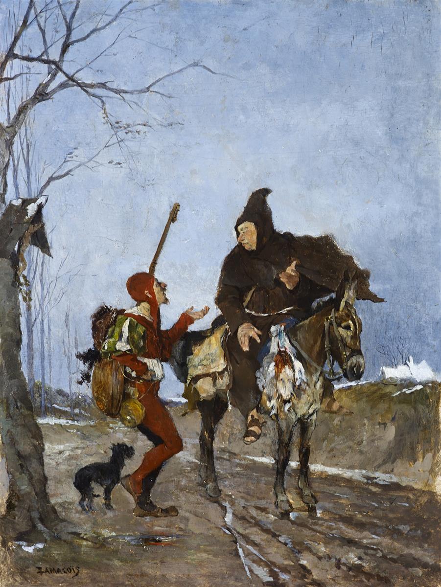 Eduardo Zamacois The Ant and the Grasshopper 1870 Fine Art Print