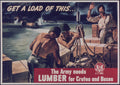 The Army Needs Lumber for Crates WWII US Army Poster 1943 Fine Art Print