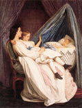 Auguste Toulmouche The New Arrival 1861 Fine Art Print