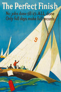 The Perfect Finish Work Incentive Motivational Poster 1920 Fine Art Print