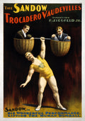 The Sandow Trocadero Vaudeville Vintage Theater 1894 Fine Art Print