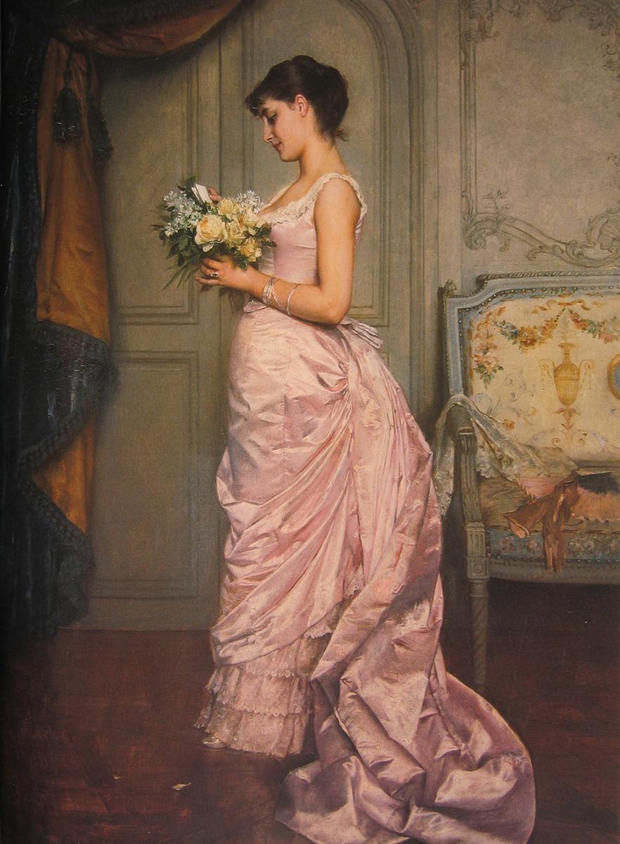 Auguste Toulmouche The Ticket 1883 Fine Art Print