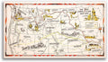 Lewis & Clark Trail 1804–1806 Exploration Map Print 1940 Fine Art Print