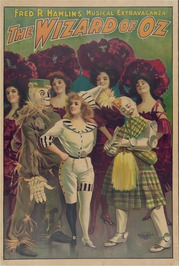 The Wizard of Oz Vintage Musical Theater Poster Print 1903 Fine Art Print