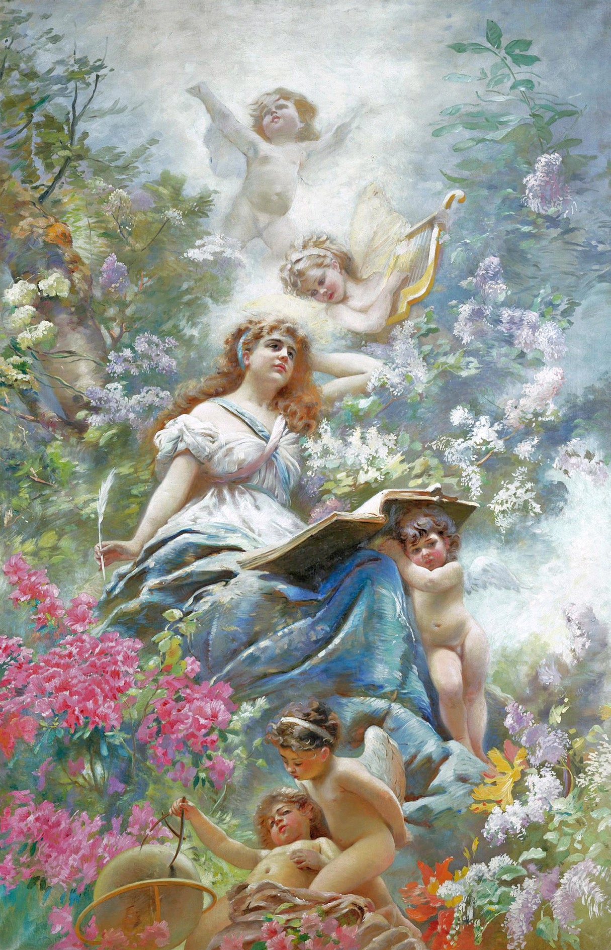 Konstantin Makovsky The Muse of Poesie 1886 Fine Art Print
