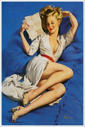 Gil Elvgren "Too Good to Be True" Blonde Pin-Up Girl 1958 Fine Art Print