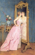 Auguste Toulmouche Vanity 1890 Fine Art Print