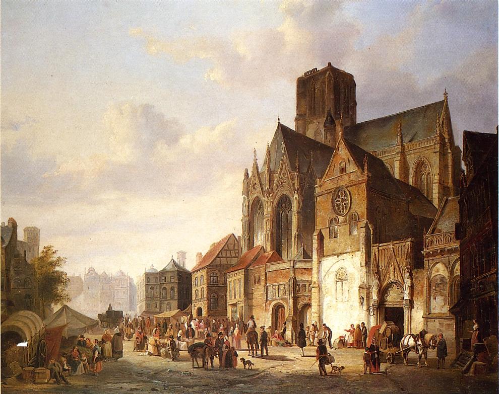 Cornelis Springer View of Montelspran 1845 Fine Art Print