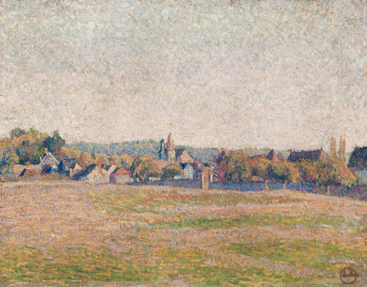 Lucien Pissarro Vue D'Eragny 1892 Fine Art Print