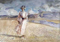 Henry Tonks Walking on Sand 1910 Fine Art Print