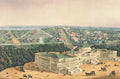 Bird's Eye View of Washington DC Vintage City Map 1852 Fine Art Print