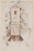 Charles Demuth White Architecture 1917 Fine Art Print