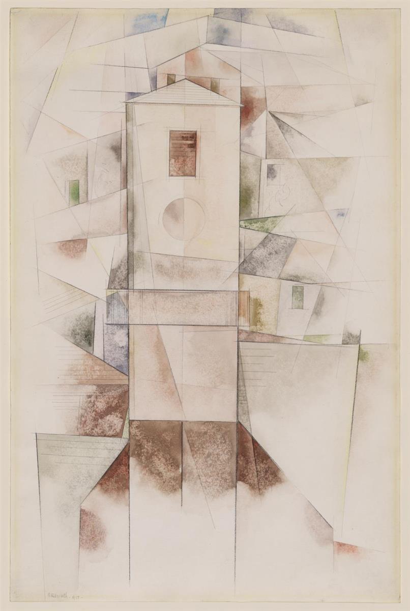 Charles Demuth White Architecture 1917 Fine Art Print