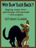 Why Bow Your Back Work Incentive Motivational Poster 1920 Fine Art Print