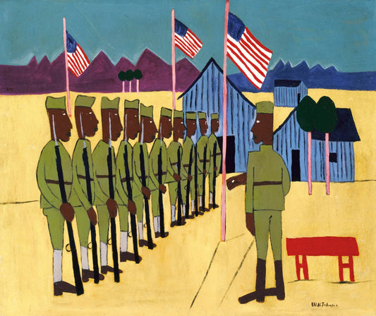 {{ product_title }} Fine Art Print | {{ product_vendor }} Jakero77 William Henry Johnson - Training for War (1942) - 17" x 22" Fine Art Print Art Print  Jakero77