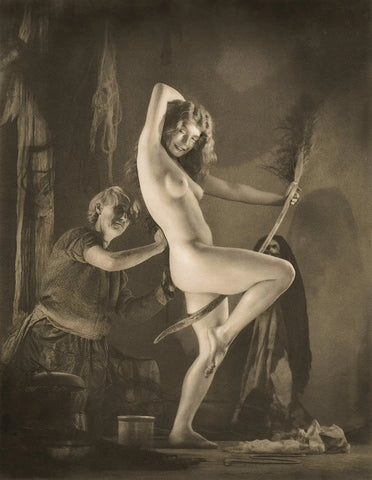 {{ product_title }} Fine Art Print | {{ product_vendor }} Jakero77 William Mortensen - Witch Preparation for the Sabbath (1928) Fine Art Print Art Print  Jakero77