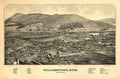 Bird's Eye View of Williamstown Massachusetts 1889 Vintage Fine Art Print