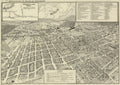 Winchester Virginia Historic Panoramic Town Map Poster 1926 Fine Art Print