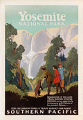 Yosemite National Park Vintage Style Travel Poster 1925 Fine Art Print
