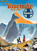 Yosemite Santa Fe Railroad Vintage Travel Poster Print 1949 Fine Art Print