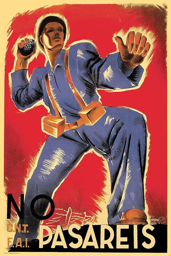 "You Shall Not Pass!" Spanish Civil War Vintage 1936 Fine Art Print