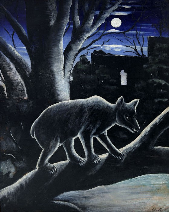 Niko Pirosmani A Bear in a Moon Night 1913 Fine Art Print