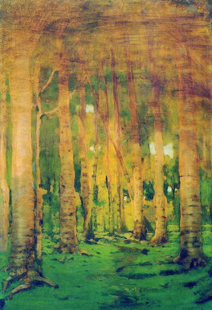 Arkhyp Kuindzhi A Birch Grove. Spots of Sunlight 1895 Fine Art Print