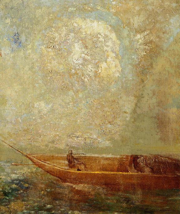 Odilon Redon A Boat 1901 Fine Art Print
