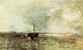 Johan Hendrik Weissenbruch A Bomschuit On The Beach 1891 Fine Art Print