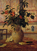Maxime Maufra A Bouquet of Flowers in Front of a Window 1910 Fine Art Print