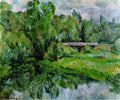 Pyotr Konchalovsky A Bridge. The Vorya River. Abramtsevo. 1920 Fine Art Print