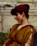 John William Godward A Classical Beauty In Profile 1888 Fine Art Print
